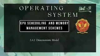 3.4.2 Deterministic Model | CS405 |