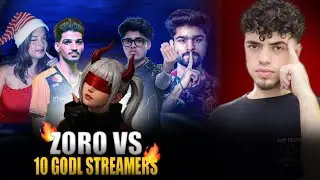 Zoro vs 10 Godlike Streamers 😈⚔️ | One Man Destruction