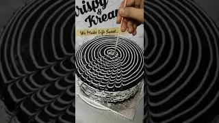 Chocolate Truffle Zebra Design Cake 🦓🍰🤤😱 | Zebra Cake Decorating #Shorts #zebracakerecipe