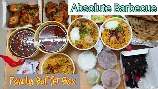Items in Absolute Barbeque Genie's Family buffet box (non veg) Unboxing | AB's bbq buffet Chennai