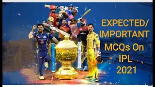#ipl2021| #mcqsonipl2021 | MULTIPLE CHOICE QUESTIONS ON IPL 2021 | MCQs ON IPL 2021 |