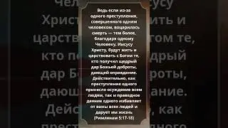 Римлянам 5:17-18 #Библия #Евангелие #СтихДня