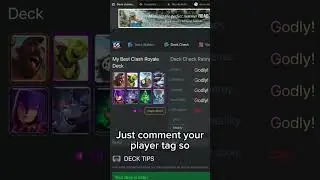 Fixing your guys decks day 1 #deckbuilding #deckclashroyale #deckguide #deck