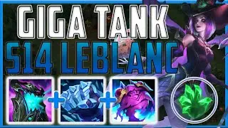 TOP LANE TANK LEBLANC IS SUPER FUN TO PLAY IN SEASON 14!! - Tank LB Top | Season 14 LoL