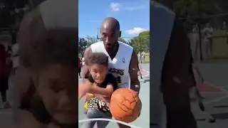 Kobe was out here straight disrespecting kids on the court 😂🔥 #kobebryant #kobe #blackmamba #sora2