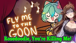 Реакция Rosedoodle на песню Fly me to the Goon [Еще больше проклятых песен от виртуальных ютуберо...