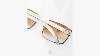 Cartier White Buffalo Horn Glasses, aka. White Buffs, with Platinum Detail & Honey Brown Lens