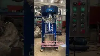 Vacuum double shafts mixer with dispersion and scraper function