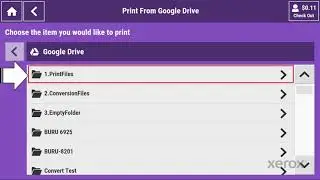 Xerox&reg; Instant Print Kiosk Simple Print from Google Drive