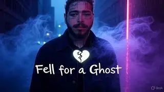 Fell for a Ghost &ndash; Post Malone Style | Heartbreak Lyric Video (Emotional Pop Rap 2025)