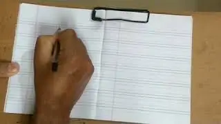 Cursive writing/lesson 6/small Letter 'q'/K.R. Manigandan/easy step by step method/