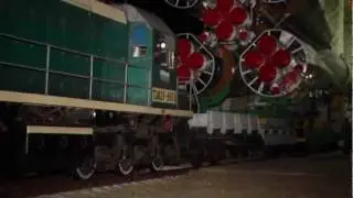 Soyuz Rocket Moves To Launch Pad