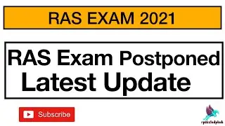 | RAS Pre revised result | Ras exam latest news | Ras mains exam Postponed |
