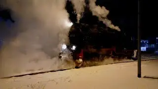 🚂🥶❄️ 8964/8965 mit 99 7243 im verschneiten Bahnhof Quedlinburg am 10.01.2026.Danke fürs grüßen. ❄️🥶🚂