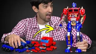 I Turned My Broken Car Into Lego Miniature Optimus Prime 😱