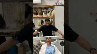 Perfect Towel Wrap on shampoo chair #SalonTips #HairCare #saloneducation #haireducator