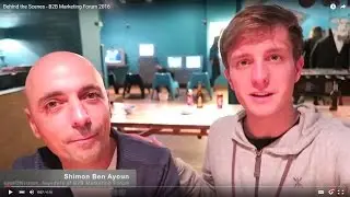Behind the Scenes - B2B Marketing Forum 2016