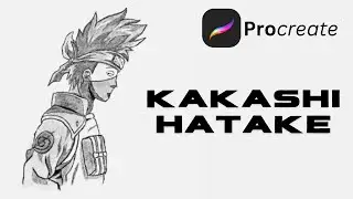 KAKASHI drawing process #procreate #drawingtutorial #ipaddrawing