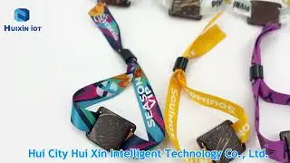 Coconut shell small card rfid fabric wristbands