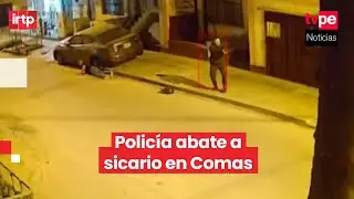 Polic&iacute;a de civil abate a sicario que minutos antes asesin&oacute; a transportista en Comas