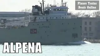 1942 Alpena - 502ft / 153m - Bulk Carrier Cargo Ship In The Great Lakes
