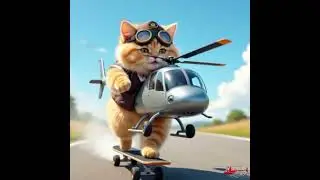 Cat&rsquo;s helicopter#mishap #funnyshorts#6.2K Viral