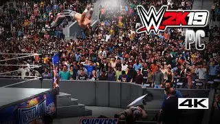 Shawn Michaels vs Kurt Angle - Great Match - Wrestlemania - WWE 2K19 - w/ Entrances