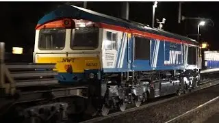 Class 66: GBRf 66747 Passes Through Reading West Station