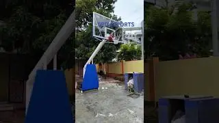 Basketball pole manufacturing by Troy sports meerut #basketball