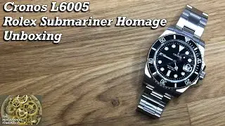 Cronos L6005 &lsquo;Rolex Submariner Homage&rsquo; Unedited unboxing