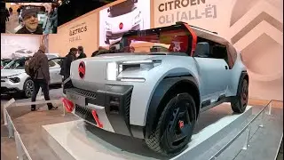 Citroen Oli (all-&euml;) concept Crossover Offroad SUV Pick-up car full electric vehicle walkaround K767