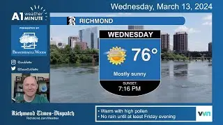 Warm weather goes on, but cooler this weekend. Meteorologist Sean Sublette has the forecast