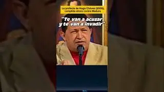 La profec&iacute;a de 2005 de CH&Aacute;VEZ sobre ESTADOS UNIDOS cumplida con MADURO