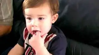Grayson Danger first haircut baby