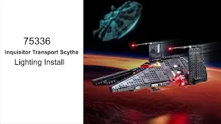 【BX539 installation video】BriksMax Light Kit For Lego Inquisitor Transport Scythe 75336