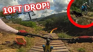 Riding The GNARLIEST Trail Texas Spider Mountain! It Got Rowdy... Lift Access MTB Bike Park Austin