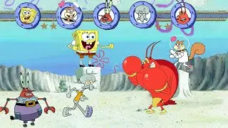 Reef Rumble Mr Krabs and Spongebob vs Larry and Squidward Epic Battle 2022