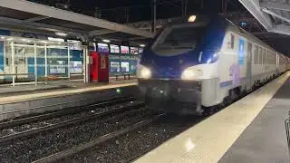 French Chamb&eacute;ry Night-time Train Spotting | SNCF TER B5uxh Control Car & TER 2N PG (Z 23500)
