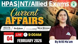 Himachal Daily Current Affairs Quiz & MCQ, 4th February 2026 | HPAS/Allied/NT Current Affairs 2026