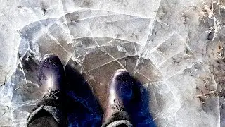 ASMR Winter Walking 1 Hour  Crunchy ice sounds for sleeping by ASMR Garden