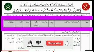 @PAK Army Job 2024 Online Apply#Pak Jobs Alert Bhakkar Network