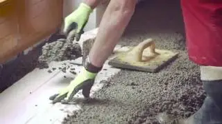 Realizace betonové podlahy pomocí lehkého betonu Liapor Mix