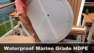 OUTDOOR LAZY SUSAN - AVAILABLE IN WHITE OR BLACK - 27IN DIAMETER