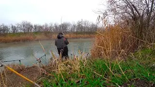 РЫБАЛКА НА ТЕПЛОМ КАНАЛЕ !!!
