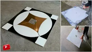 Örnek banyo duş zemini fayans tasarımı 12.BÖLÜM - Example bathroom shower floor tile design PART 12