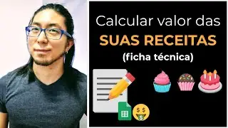 Ficha técnica de receita para calcular custo de produção