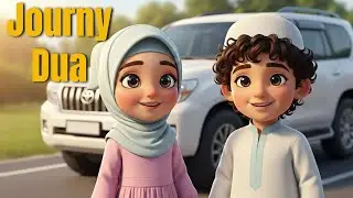 Journey Dua for Kids | Learn Islamic Travel Prayer with Inaya & Omar | Calm & Safe Travel