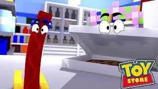 THE LITTLE CARLY DOLL TURNS INTO FOOD!! w/Little Kelly (Minecraft ToyStore).