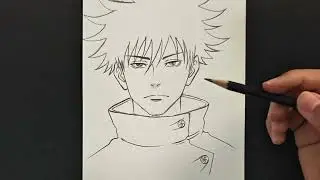 How to draw Megumi Fushiguro | Megumi Fushiguro easy drawing Step by step | Easy anime drawing ideas