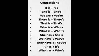 Stop Saying Do Not! Use Contraction Like a Pro #contractionwords #learnenglish #learnburst442